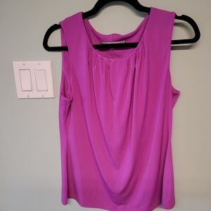 L Purple Work Blouse.